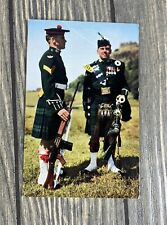 Vintage Corporal And Piper Argyll And Sutherland Highlanders Postcard picture