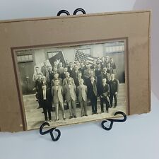Freemason Antique Group Photo Masonic Lodge Charter Members Inscribed Provenance picture