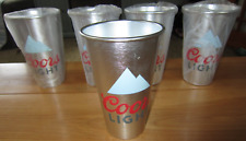 Coors Light Aluminum Beer Cups Mountains Set of 5 NEW picture
