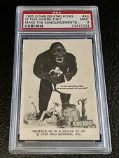 PSA 9 1965 Donruss King Kong #43 Horror Monster 60s Mint RKO General Movie Card picture