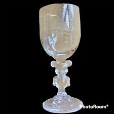Vintage Mickey Mouse Disney World Castle Wine Glass Goblet BARBARA Personalized picture
