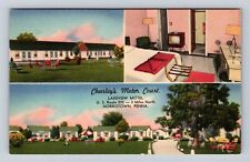 Norristown PA-Pennsylvania, Charley's Motor Court, Advertising Vintage Postcard picture