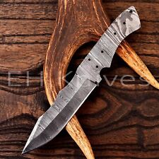 CUSTOM HANDMADE FORGED 1095 DAMACUS STEEL HUNTING SKINNER BLANK BLADE KNIFE 277 picture