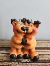 VINTAGE Reindeer wax candle. Appropriate 4 inches. See pictures.  picture