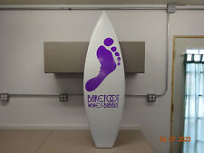 Rare 5' Long, Barefoot Wine & Bubbly Surfboard Plastic Store Display, 60