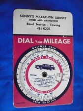 Vintage Sonny's Marathon Service Station Dial Your Milage Advertising Card picture