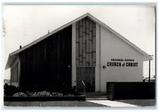 1963 Sherman Avenue Church Of Christ Corcoran California CA RPPC Photo Postcard picture