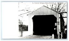 c1940's Covered Bridge Attica Indiana IN RPPC Photo Unposted Vintage Postcard picture