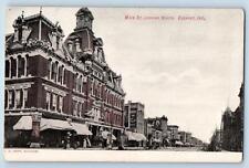 Elkhart Indiana IN Postcard Main St. Looking North Business Section c1905's picture