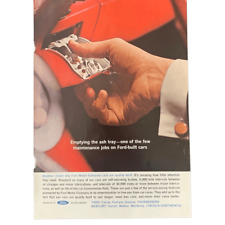 Vintage 1962 Ford Emptying The Ashtray Ad Advertisment picture