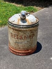 Belknap Blue Grass Hardware Metal 5-gallon Utility Oil Gas Advertising Can KY US picture