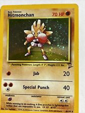 Pokemon Card Hitmonchan Base Set 2 2000 Holo Swirl 8/130 LP picture