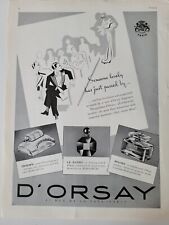 1937 D'Orsay Trophee Le Dandy Milord perfume vintage ad picture