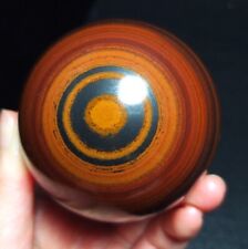 TOP 390G Natural Colorful Tiger Eye Stone Crystal Sphere Ball Collection QC49 picture