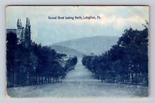 Lehighton PA-Pennsylvania, Second Street Looking North, Antique Vintage Postcard picture