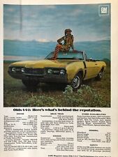 Vintage 1968 Oldsmobile 442 original color ad picture