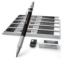 Nicpro 2.0 mm Mechanical Pencil Set Metal Lead Holder 5 Tube Graphite Refill HB picture