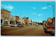 Walker Minnesota Postcard Street Scene Shores Leech Lake c1960 Vintage Antique picture