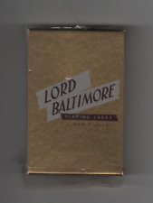 LORD BALTIMORE VINTAGE PLAYING CARDS LINEN FINISH THE REXALL STORE S-11 75 picture