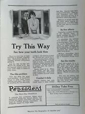 Vintage 1921 Pepsodent Tooth Paste Full Page Original Ad picture