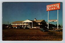 Shreveport LA-Louisiana, Ramada Inn, Outside Sign View, Vintage Postcard picture