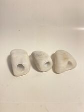 NICE Hand Carved smokeStone pipe lot 3pc blue mist alabaster made in the U.S.A picture