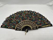 Vintage Handheld Oriental Chinese Fan EUC 9x17 picture