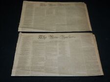 1836 OCTOBER 15 & 22 THE NEW YORKER NEWSPAPER LOT OF 2 ISSUES - NP 4868 picture