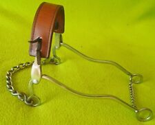 SLIESTER Super Quality STAINLESS Steel Mechanical HACKAMORE Double LEATHER Nose picture