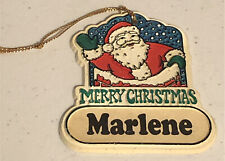 vintage merry christmas Marlene Ornament NLD picture