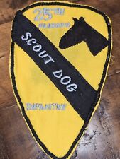 1960s US Army Vietnamese Made 1st Cavalry Div 25th Inf Dog Team Patch L@@K picture