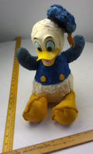 Donald Duck 1950s vintage plush doll w/ rubber face 12