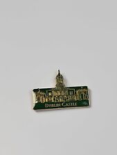 Dublin Castle Ireland Travel Souvenir Lapel Pin Green & Yellow Colors picture