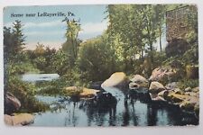LeRaysville, PA Pennsylvania Scene Near LeRaysville, Stream 1918 Postcard J93 picture