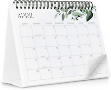 Aesthetic Small 2024-2025 Desk Calendar with Stickers - Runs from October 2023 u picture