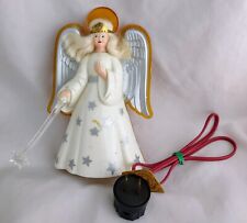 Vintage Plastic Glolite Angel Glo Lighted Tree Topper Wall Mantle Decoration 7