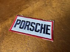 FABULOUS Rare Vintage PORSCHE EMBROIDERED IRON-ON PATCH picture