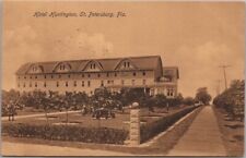 St. Petersburg, Florida Postcard HOTEL HUNTINGTON Street View / 1908 Cancel picture