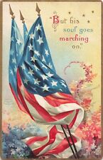 Clapsaddle Patriotic Postcard Memorial Day Flags Signed Artist PM 1910 V4 picture