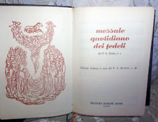 1966 Messale Quotidiano Dei Fedeli Edizioni Romane Mame Italian Prayer Book picture