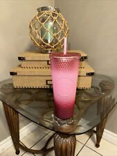 Starbucks 2022 Holiday Waxberry Blush Pink Ombre Studded Venti Tumbler 24 oz NEW picture