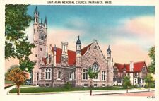 Postcard MA Fairhaven Massachusetts Unitarian Memorial Church Vintage PC e155 picture