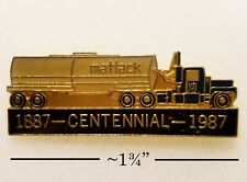 Matlack Trucking Centennial 1887-1987 1-Metal Pin - Memento ~1.75