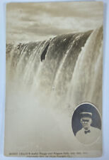 Real Photo Postcard Bobby Leach’s Plunge Over Niagara Falls In Barrel July 1911 picture