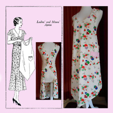 Vintage 1920's Women's Mail Order Reproduction Apron Sewing Pattern #910 Sz L.  picture
