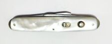 Antique Schrade MOP Double Blade Pocket Knife, Slide Lock Button release, 1907 picture