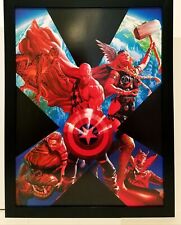 Earth X Thor Spider-Man by Alex Ross 9x12 FRAMED Marvel Comics Art Print Poster picture