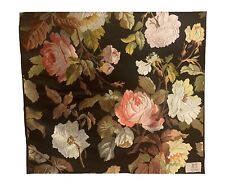 Important Rare 19th Cent French Silk Jacquard Woven Floral Fabric 1595 picture