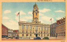 Vintage Postcard 1920s View of City Hall Buildings Paterson New Jersey N.J. picture