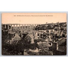 Postcard Vintage Morlaix (Finistere) Panorama du Quartier Ste Melanie France 040 picture